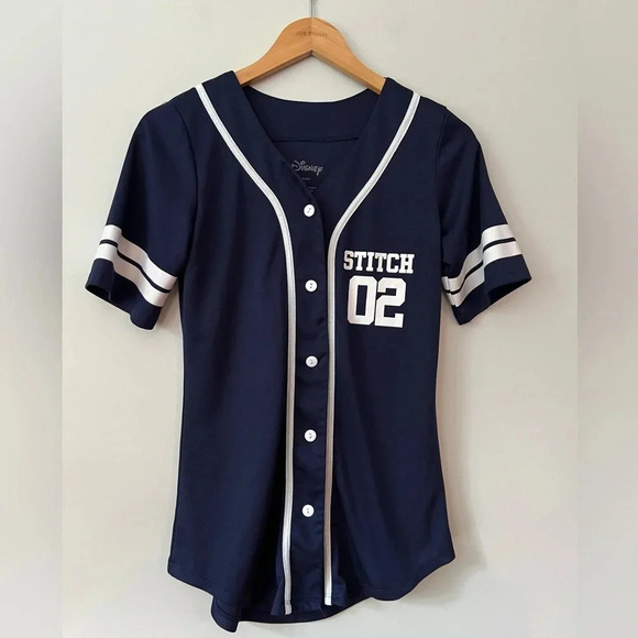 Disney Stitch Baseball Jersey Women’s  Size Small - Picture 2 of 4